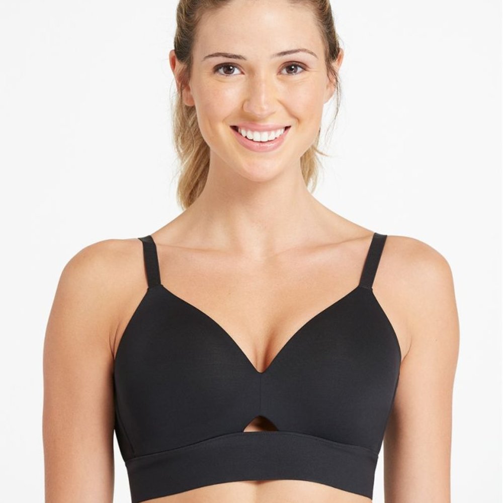 Spanx Mesh Panel Medium Impact Sports Bra NWT
